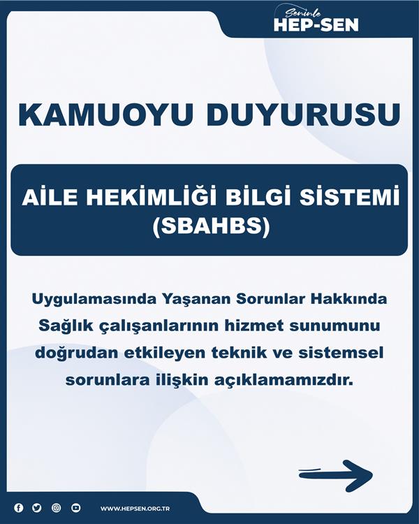 Aile Hekimliği Bilgi Sistemi (SBAHBS)
